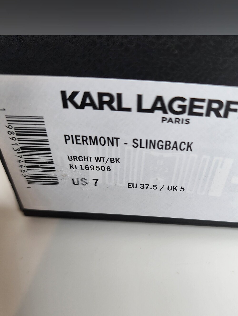 Karl Lagerfeld Piermont Mary Jane Slingback Slip On Pump Size 7 - Picture 8 of 8